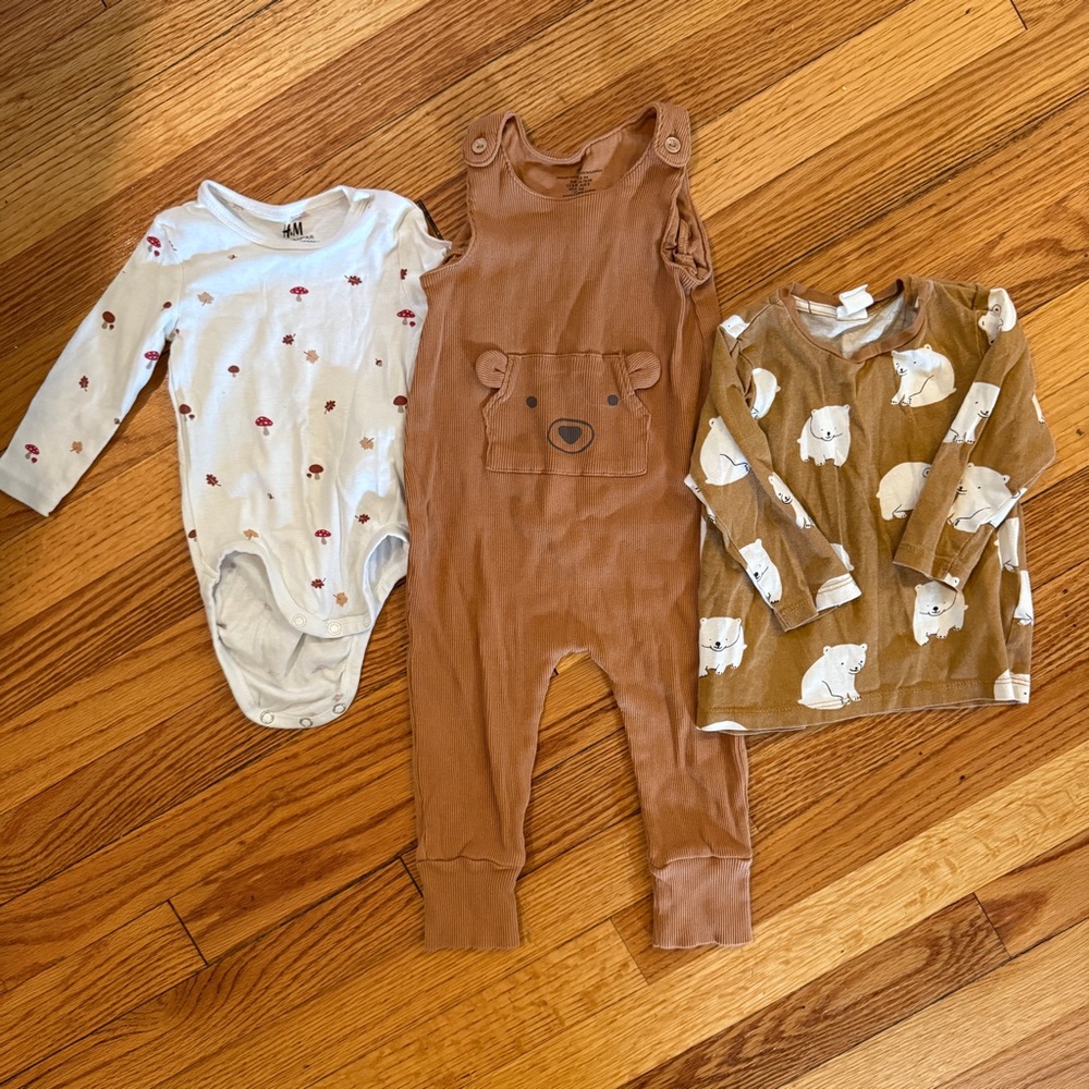 H&M Baby Outfit Bundle with Bear Design